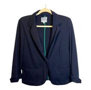 𝅺CATHERINE Malandrino Size Medium Blue Blazer Jacket