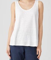 NWT- Eileen Fisher Organic Linen Jersey Long Tank size Small