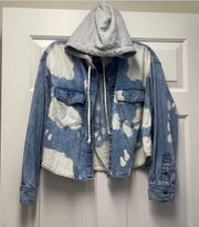 American Eagle acid washed crop jacket