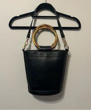 INC International Concepts Black Bucket Bag Style Purse