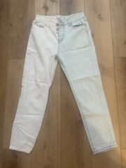 white denim jeans