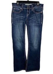 BKE Jeans Womens Size 29x33.5 Sabrina boot cut Denim Flap Pockets