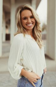 White Flowy Top 