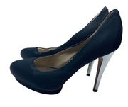 ABS Women's Pump Shoes 4.5 Inches Heels Stiletto Close Round Toe Black Size 8