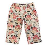 floral crop pants