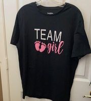 Team girl tee large