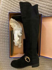 NWT Stuart Weiztman Suede Boots