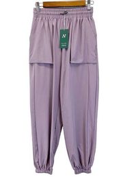 NEW Halara Womens XS Joggers Pocket Drawstring Relaxed Casual Pant Lavender