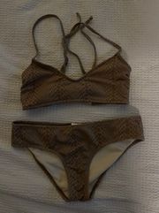 Snake Skin Bikini Set