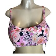 Sanctuary Swim Floral Adjustable Bikini Top New With Tags