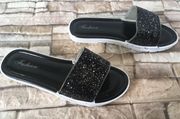 Black Sandals, Size 8