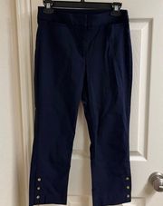 navy blue spring capri pants slacks