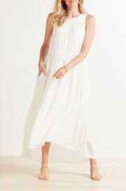 Roan + Ryan White Evereve Bella Sleeveless Flowy Midi Dress Size Medium