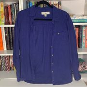 Thread and Supply Blue Button Down Size Small