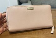 KATE SPADE ♠️ PEBBLE PINK LEATHER PURSE WALLET