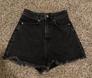 Black Jean Shorts