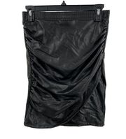 LAmade Black Vegan Leather Skirt Size XS estimated