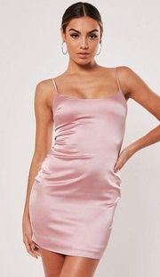 Satin Pink Mini Dress