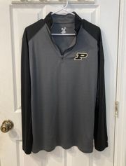 Badger Sport Purdue Boilermakers Gray Quarter Zip Pullover