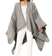 Cozy Reversible Blanket Poncho