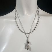 The Limited Silver Multilayer Necklace