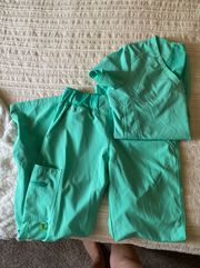 Teal Activate By Med Couture Scrub Set