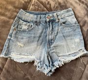 High Wasted Jean Shorts