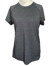 Avia Activewear Top Gray Size Medium Mesh Performance Tee Moisture Wicking