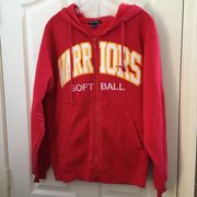 Warriors softball port authority sweatshirt small