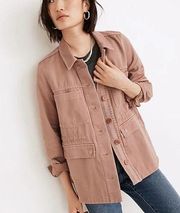 NWT Madewell Resourced Biofibre Button Front Cotton Hemp Chore Jacket Size XS