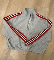 Cropped Quarter Zip Sweatshirt