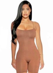 New  The NW scoop em' up romper in Nude Small