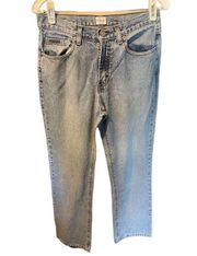 Calvin Klein Women's Blue Vintage Boot Cut Sandblast Denim Jeans Size 6x32