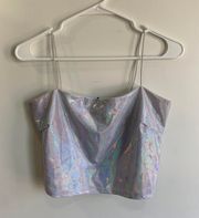 Holographic Crop Top