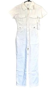 NWT Good American White Fit For Success Jumpsuit - Size 1 (Small)