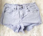 Raw Hem High Rise Shorts