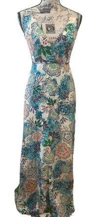 Romeo and Juliet Couture MULTI Floral Printed Maxi Dress US X-Small NWT