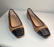 INC Womens Brown Jenaya Square Toe Slip On Flats 8 M