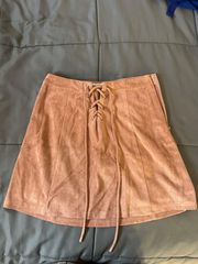 Suede Mini Skirt