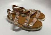 Corso Como Yasha snake Skin print leather sandals size 9.5