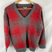 Falls Creek Plaid Soft Knit Sweater Size Small