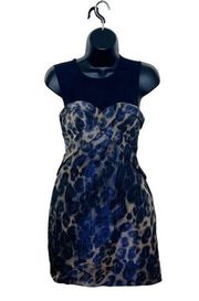 All Saints Womens Ceri Leopard Dress Size UK 10/US 6 Modern