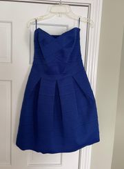 Cobalt Strapless Blue Dress