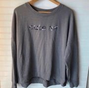 Cute AF Graphic Grey Sweater
