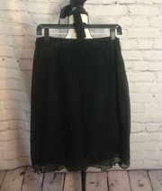 Melissa | Black Swiss dot skirt