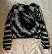 Black And White Striped Long Sleeve 