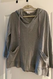 Gray Hooded Pullover