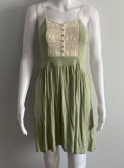 Sage Green Mini Dress