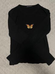 Brandy Melville Butterfly Top