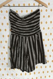 Striped Black and White Romper